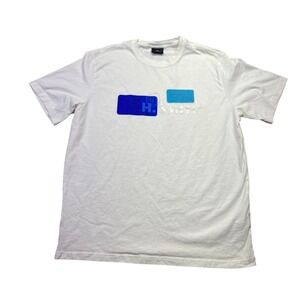 PS Paul Smith Mens XXL White Organic Cotton Graphic Print Short Sleeve T-Shirt